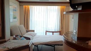 P&O Cruises Pacific Adventure Mini Suite Room Tour - Deck 9, Cabin Number 9625 With Balcony