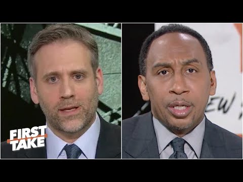 馬克斯-凱勒曼和斯蒂芬-A.討論了梅耶斯-萊昂納德為使用反猶太主義汙言穢語而道歉的問題--《第一視角》。 (Max Kellerman & Stephen A. discuss Meyers Leonard's apology for using anti-Semitic slur | First Take)