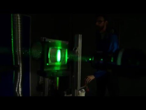 Imaging laser at UCL Mechanical Engineering - 3D PIV imaging system