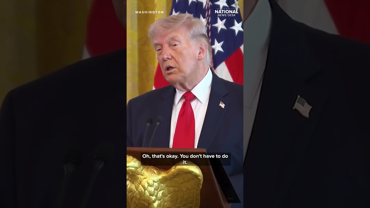 Trump calls out NATO, cracks joke about Emmanuel Macron