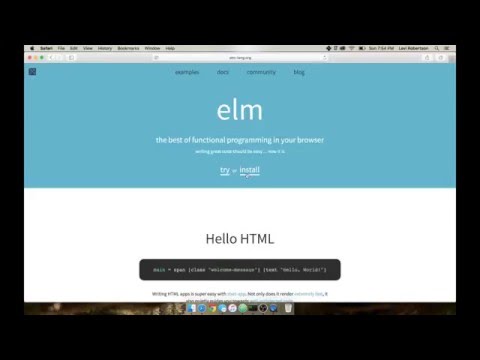 Hello Elm | An introduction to the Elm language.