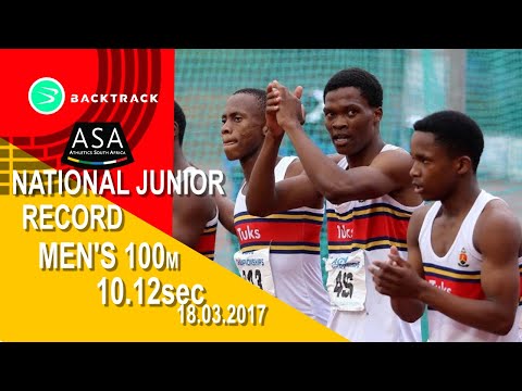 Gift Leotlela runs SA junior 100m record