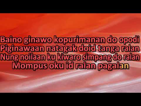 Clare Petrus Edwin - Nung Noilaan ku (Lyrics on Screen)