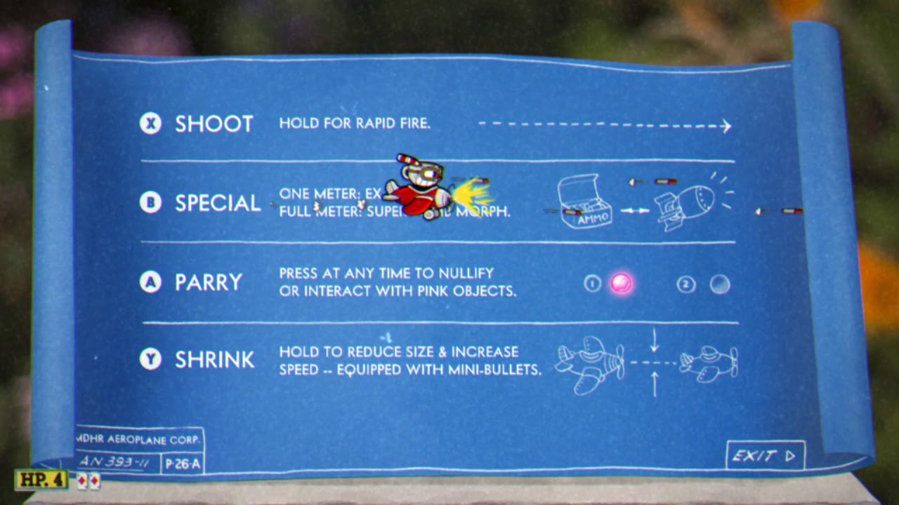 Cuphead Gameplay Plane Tutorial