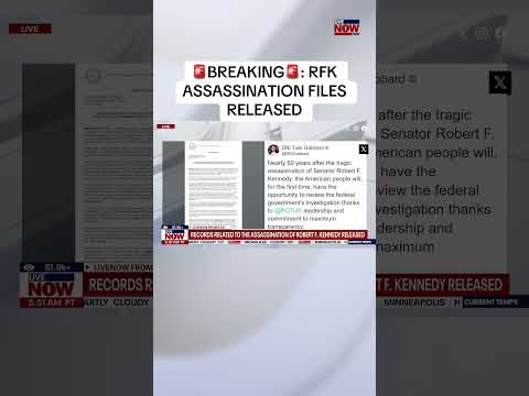 Video | RFK Assassination files released #breaking