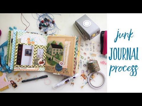 junk journal with me  process video ideas tips