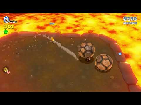 Super Mario 3D World (Switch) 4-A Itemless Speedrun - Time: 14 (TWR)