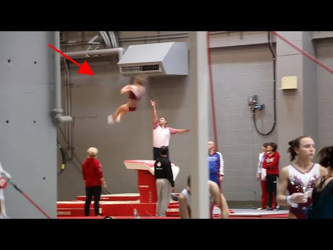 Maria Paseka (RUS) Practices Her Cheng On Vault - Training Day 2, 2017 World Championships