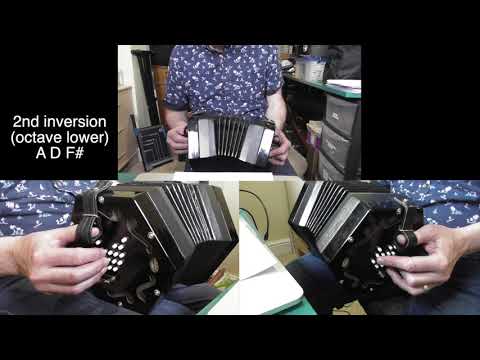Bugle Call - arpeggios in D major and D minor on a Jackie English concertina.