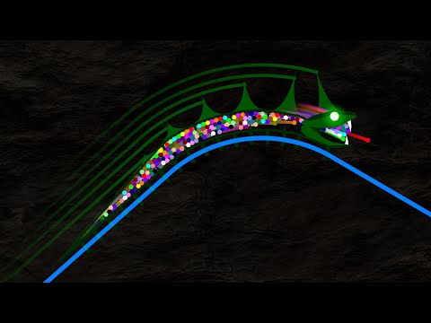 Snake Jet Coaster - Survival Marble Race in Algodoo