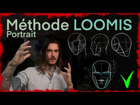 méthode LOOMIS. 😬 Cours de DESSIN fondamental. Demo et exercises. Peinture digital