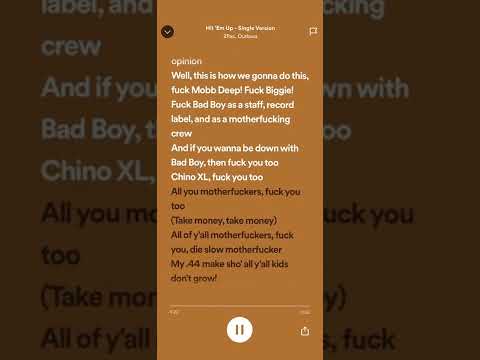 2pac ft Outlawz - Hit 'em up (speed up lyric spotify)