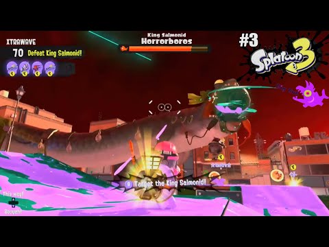 Splatoon 3 Salmon Run - Big Run Horrorboros in Inkoblot Art Academy! & Nearly Kill King Salmonid #3