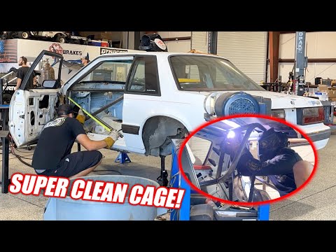 Ruby's Engine Is Out & Our Godzilla Swapped Fox Body Gets a TON Of Roll Cage!!! (Welding Time Lapse)