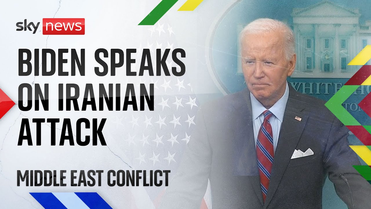 US President Joe Biden holds news conference after Iranian attack on Israel
