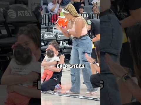 She Shocked Everyone in the Arena?! (via: WNBA/TT) #shorts #trending #viral #family #love #cute