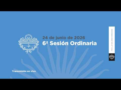 🔴EN VIVO | Legislatura de Jujuy | 6ª SESIÓN ORDINARIA   24-06-2026