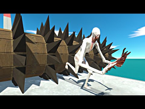 Creppy Monsters Escapes Wooden Grinder - Animal Revolt Battle Simulator