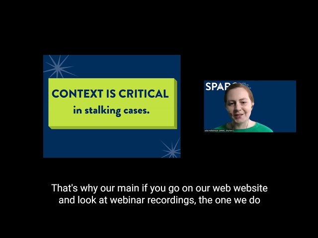 Legal Advocates Working with Stalking Victims (March 2023)