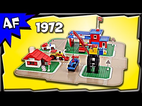 Vintage Lego 1972: Legoland Town Center Set with Roadways #355 Stop Motion Build Review
