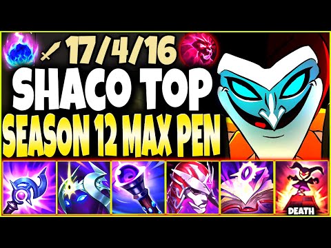 Meet NUCLEAR Season 12 Max Pen Shaco Build and ONE-SHOT ALL 💣 LoL Top Shaco Preseason 2022 Gameplay