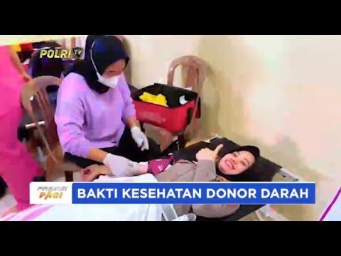 POLRES WAY KANAN BAKTIKES DONOR DARAH JELANG HARI JADI POLWAN KE 76