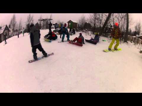 Видео: Видео горнолыжного курорта Северный склон в Ленинградская область