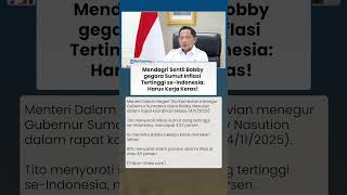 Mendagri Tito Karnavian Wanti-wanti Bobby Nasution karena Sumut Alami Inflasi Tertinggi se-Indonesia