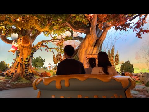 Winnie The Pooh Ride - Pooh's Hunny Hunt Trackless Dark Ride - Tokyo Disneyland