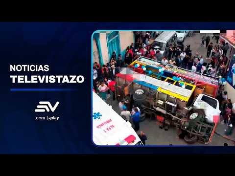 Una chiva se volcó y dejó 10 heridos en Azogues, Cañar | Televistazo | Ecuavisa
