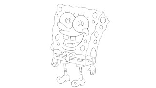 How to draw Spongebob Squarepants - Easy step-by-step drawing lessons for kids