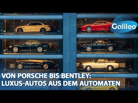 Statt Süßigkeiten zieht man sich hier Edelkarossen! Luxus-Autos aus dem Automaten