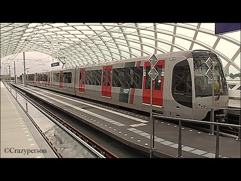 Metro R-NET op nieuw viaduct/station Den Haag CS 1e dag HSE RandstadRail #RNET