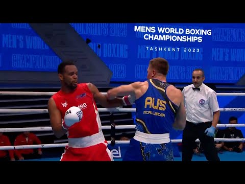 R16 (86KG) ALFONSO DOMINGUEZ LOREN (AZE) vs MCALLISTER BILLY (AUS) | IBA World Championships 2023
