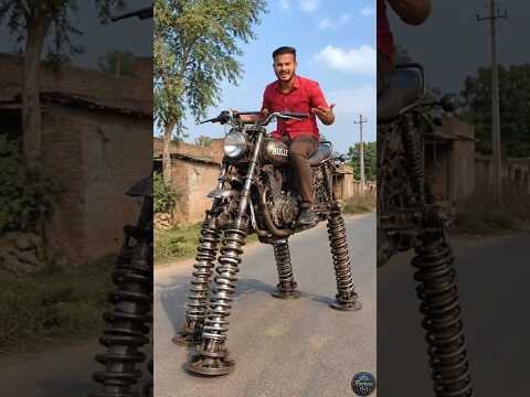 🫢 jumping bullet bike, innovation #viralvideo #bulletbike