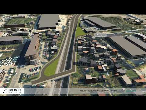 Wizualizacja Drogi Czerwonej odcinek 1 wariant W1A