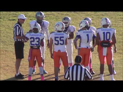 Bishop Gorman Gators 14u vs Las Vegas Cowboys Quarterfinals, NYS 10-22-2016 at Mojave