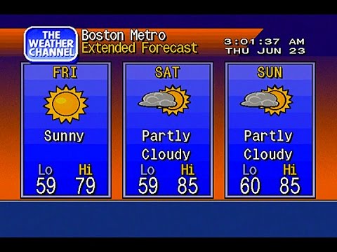 WeatherStar 4000 Emulator - Live - Boston, Mass.