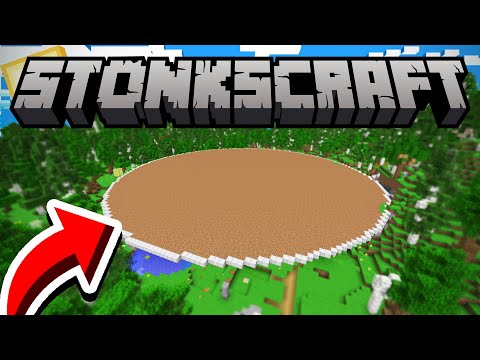 COMEÇO DA MEGA BASE! - STONKSCRAFT #3