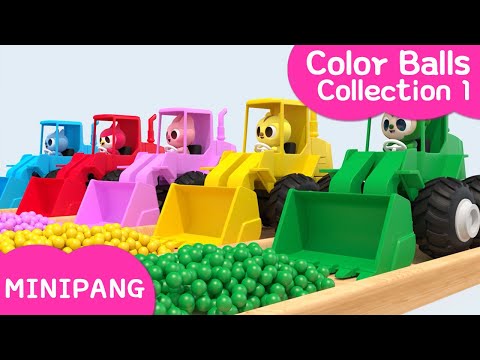 Learn colors with MINIPANG | 🌈Color Balls Collection1 | MINIPANG TV 3D Play