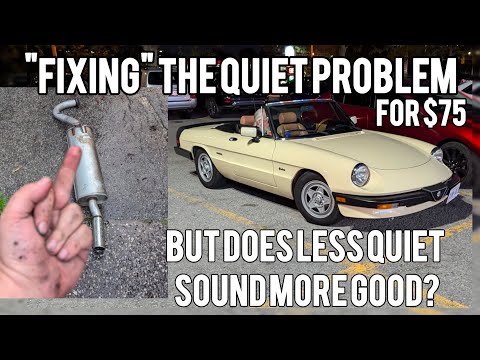 Straightpiping The Only Classy Car I've Ever Owned - 1987 Alfa Romeo Spider 2000 exhaust soundcheck