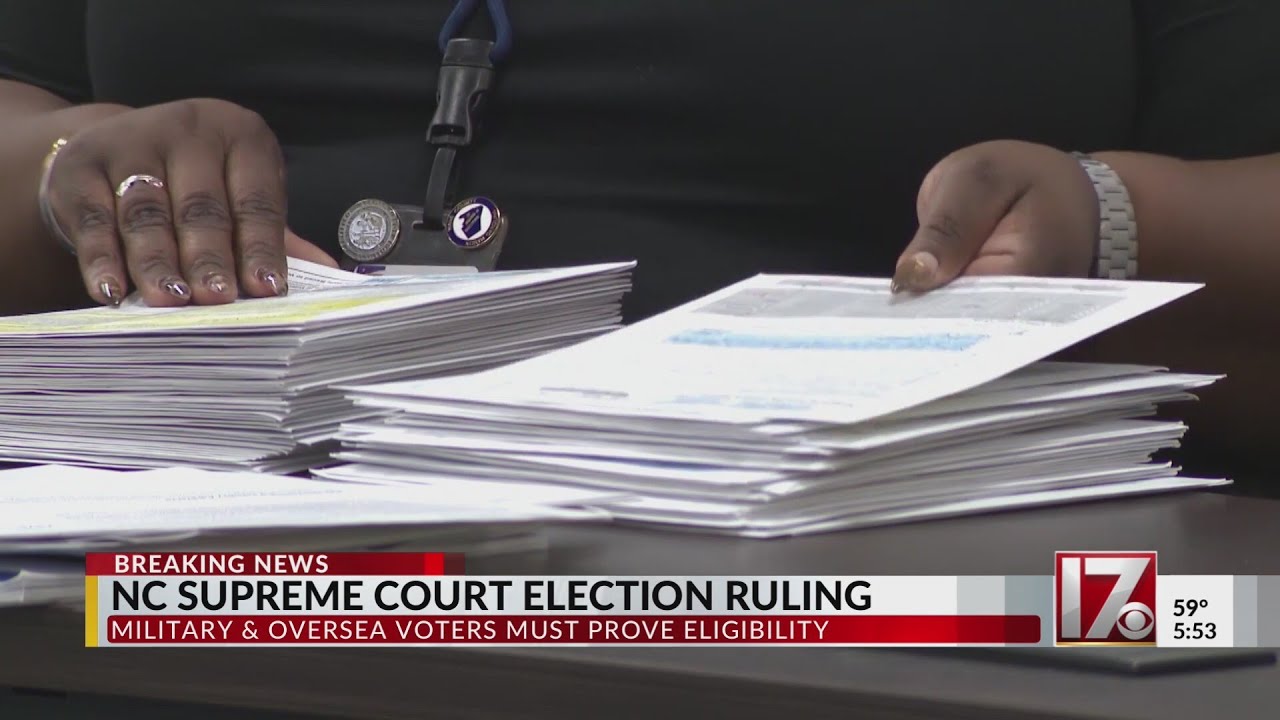 North Carolina Supreme Court makes ruling in undecided race