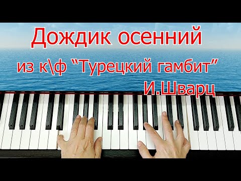 Дождик Осенний Романс И ШВАРЦ из к\ф Турецкий Гамбит Урок Для Начинающих + НОТЫ????