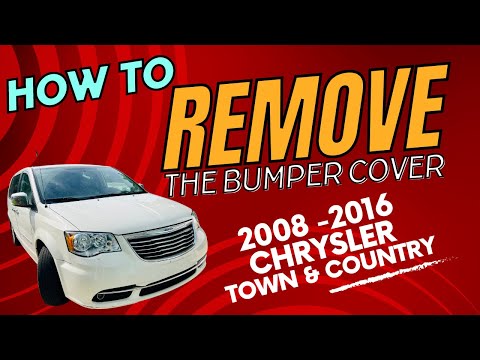 How to remove your bumper cover on your 2008 to 2016 Chrysler Town & Country minivan dodge caravan