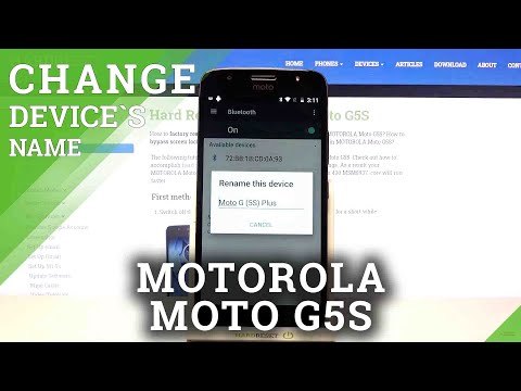 How to Rename Motorola Moto G5S- Change Device Name