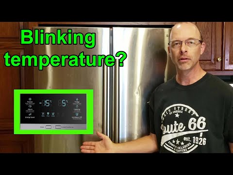 Samsung refrigerator BLINKING TEMPERATURE? FROZEN FOOD? How to fix!!!