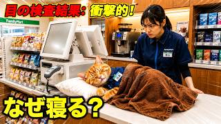 【驚きの理由】レジで眠っていたバイト猫…その裏に隠された秘密に感動😿