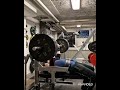 Dead Bench Press 140kg 12 reps for 5 sets with close grip