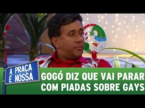 Paulinho Gogó diz que irá parar com piadas sobre gays | A Praça É Nossa (22/12/16)
