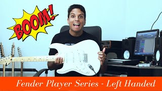 Video thumbnail for Fender Player Series Stratocaster Left-handed - Polar White (Glebson Henrique) by Glebson Henrique
